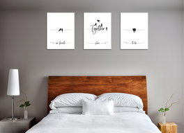 Wallity UDC03 Cuadros Decorativos sobre Lienzo Multicolor (3 Piezas)